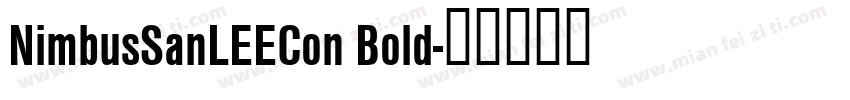 NimbusSanLEECon Bold字体转换